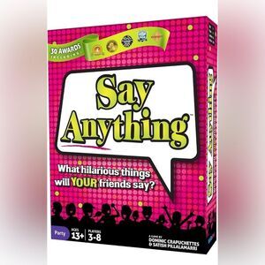 Say Anything Card Game Party Game. 3-8 Players. Age 13+. NEW.